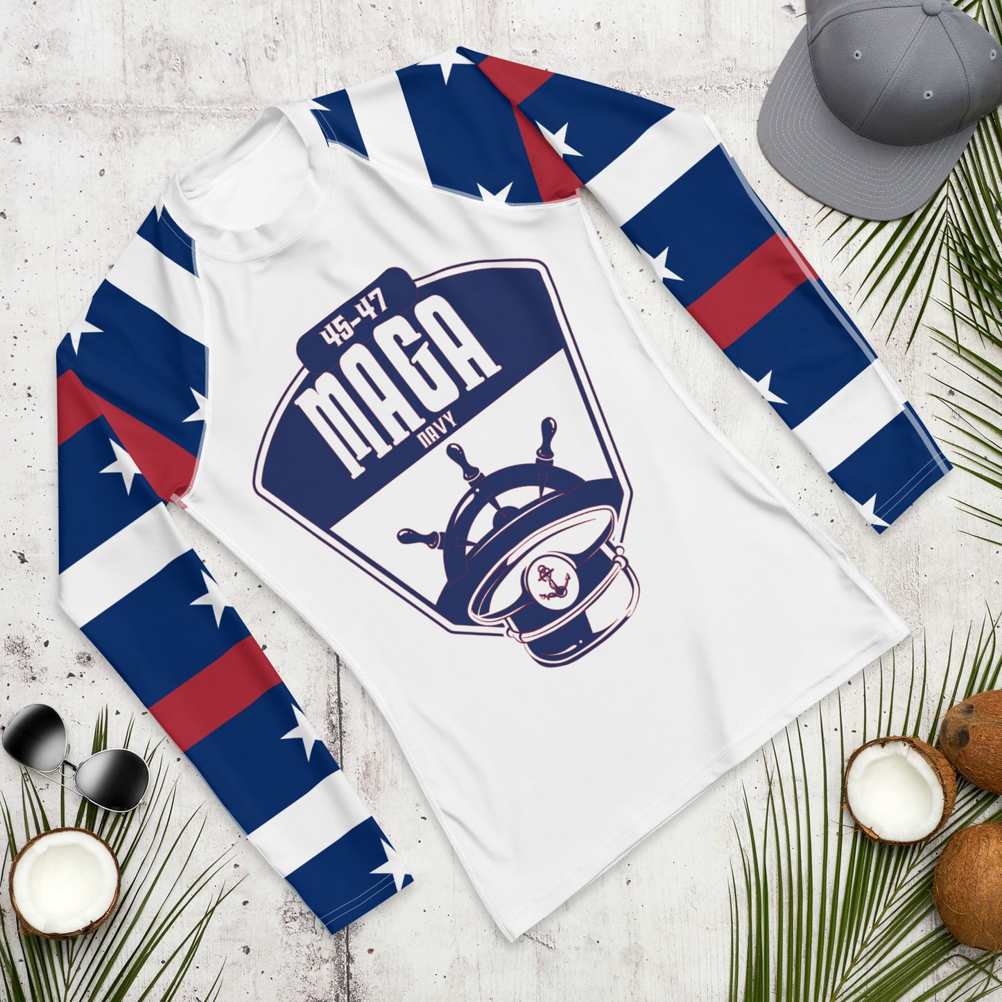 MAGA Navy Men's Rash Guard