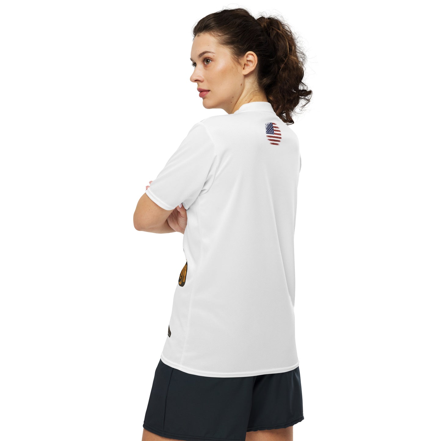 Bullet Babe Recycled unisex sports jersey