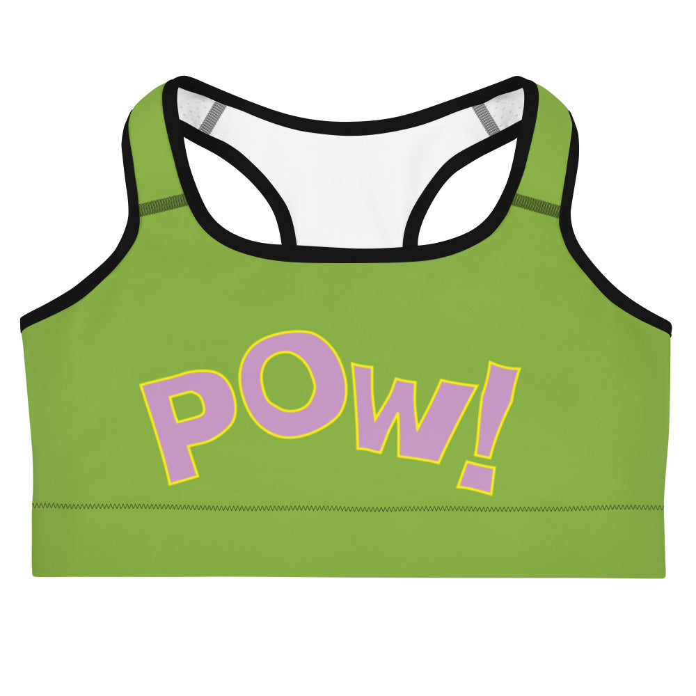 POW Sports bra (Titanite) with Purple