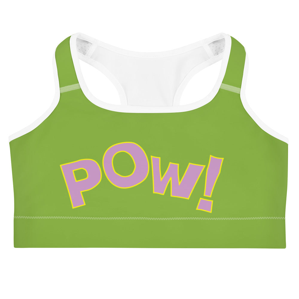 POW Sports bra (Titanite) with Purple